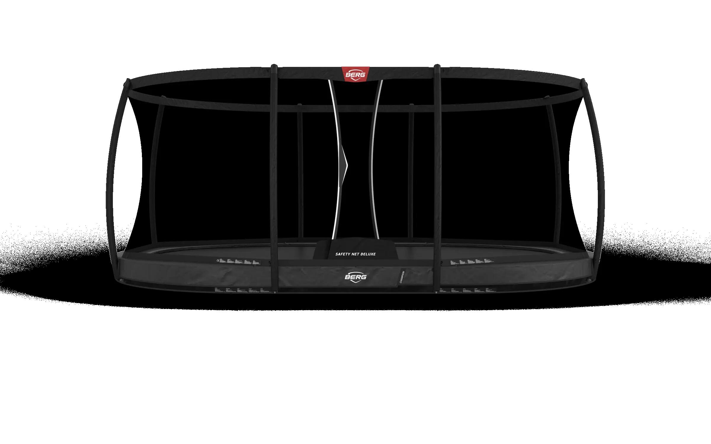 BERG Trampolína Grand Champion InGround 520 + Bezp. Síť Deluxe Šedá