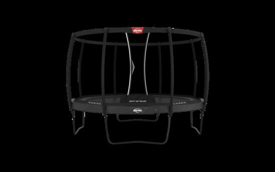 Trampoline Elite Regular 380 + Filet Séc. Deluxe Gris