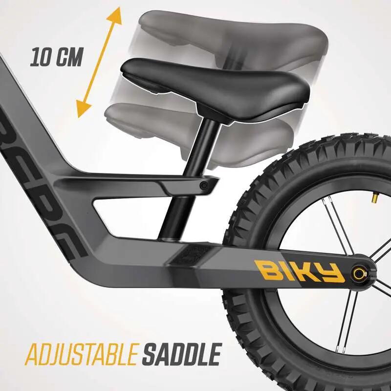 Bici senza Pedali per Bambini, 2,5+ Anni, Biky Cross Grigio 3/7