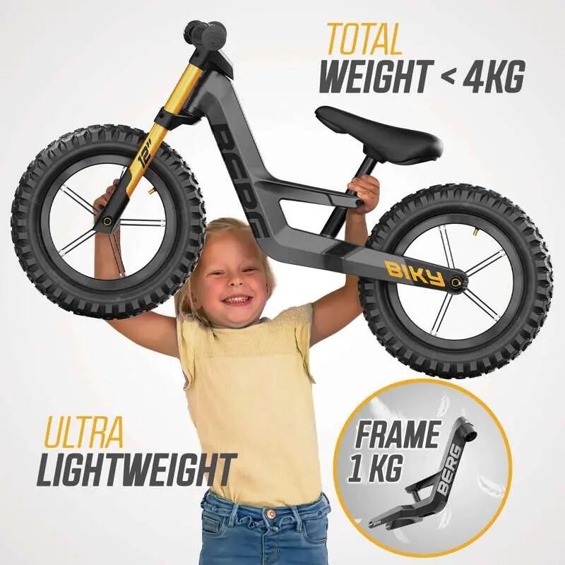 Bici senza Pedali per Bambini, 2,5+ Anni, Biky Cross Grigio 2/7