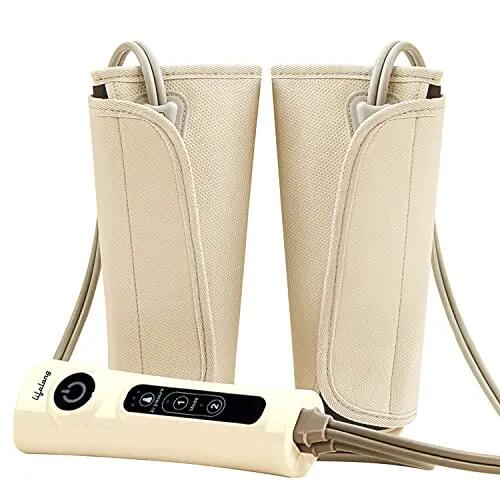 Lifelong LLM18 Air Pressure Massager for blood circulation and pain relief of Arms, Leg, Calf and Foot (Beige) -  1