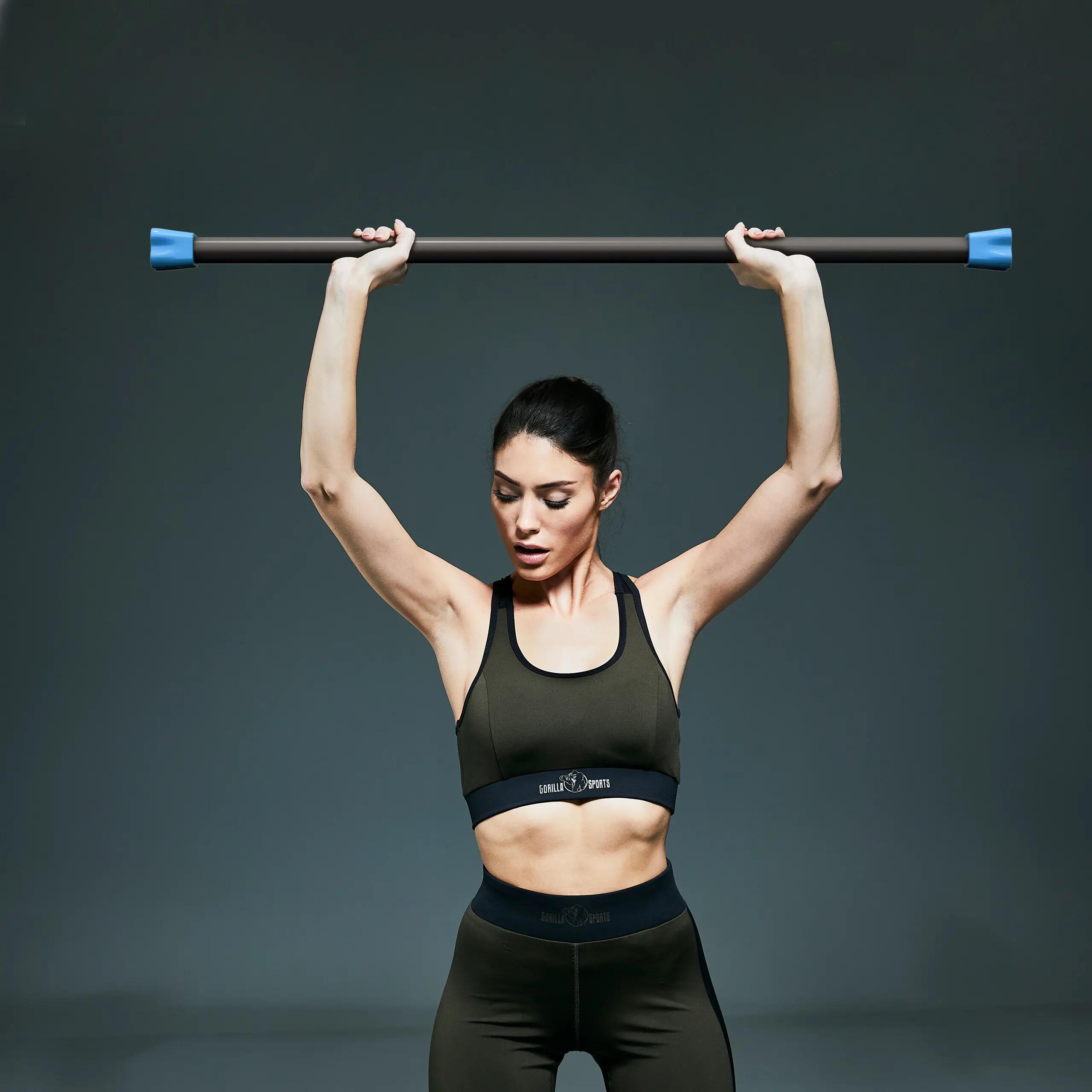 BARRE DROITE LESTÉE 120CM | MUSCULATION ET FITNESS | POIDS AU CHOIX DE 1KG À 10K 4/7