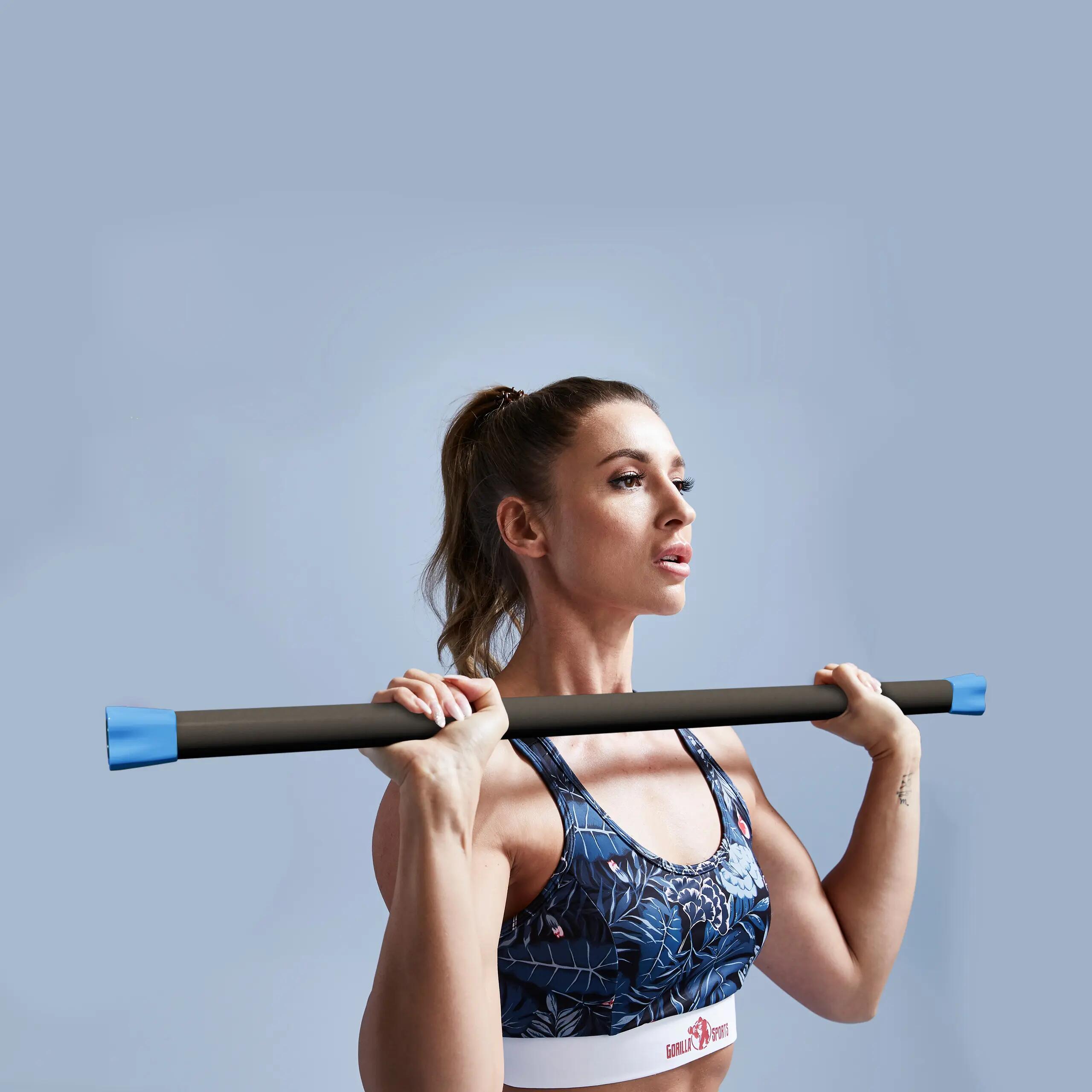 BARRE DROITE LESTÉE 120CM | MUSCULATION ET FITNESS | POIDS AU CHOIX DE 1KG À 10K 3/7