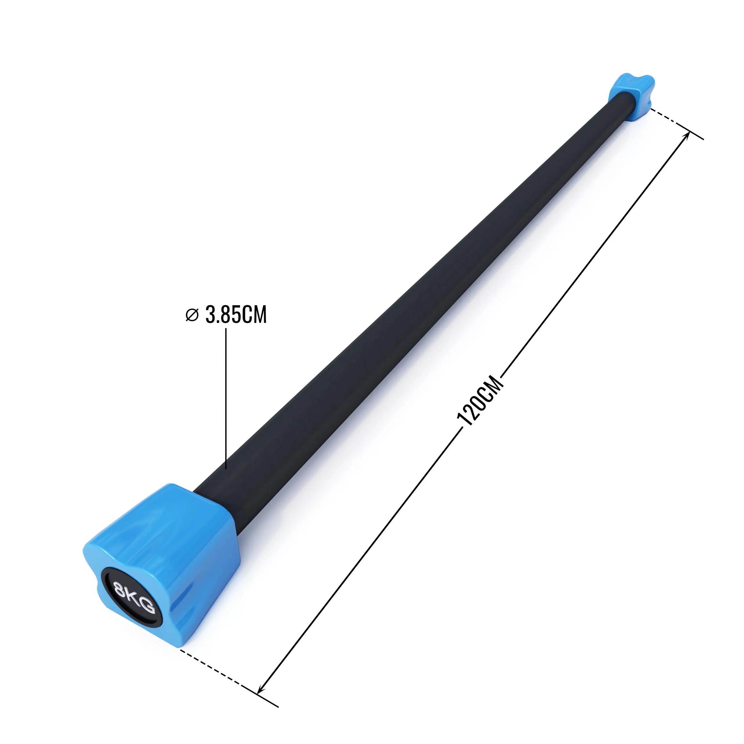 BARRE DROITE LESTÉE 120CM | MUSCULATION ET FITNESS | POIDS AU CHOIX DE 1KG À 10K 2/7