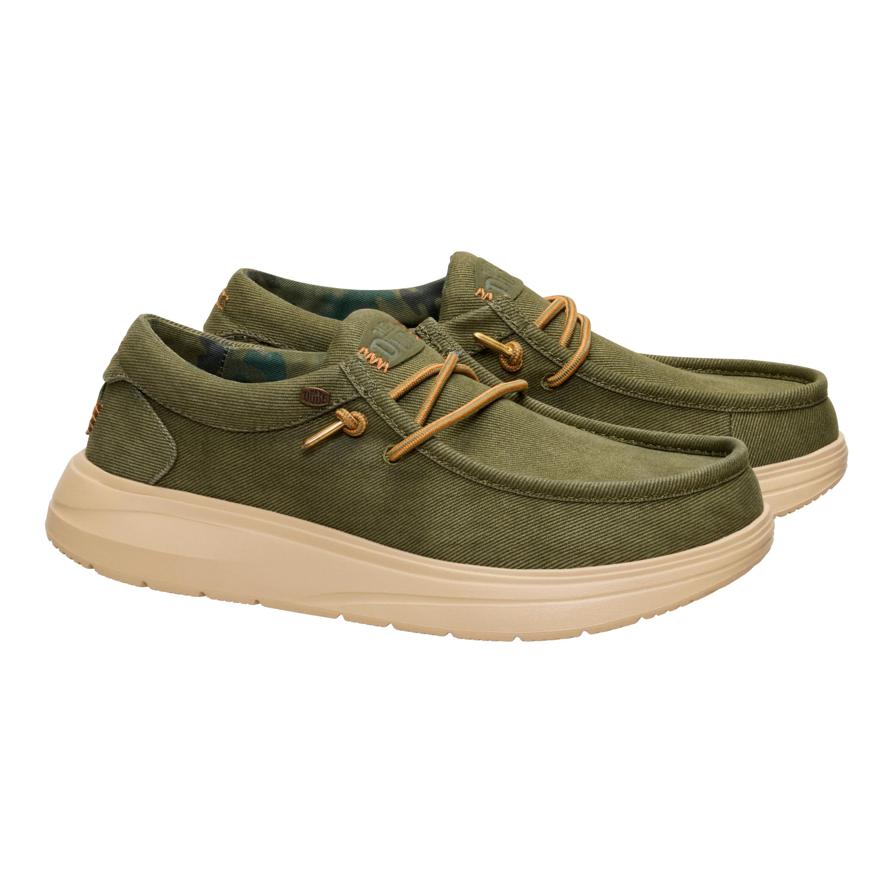 HeyDude Męskie Mokasyny Wally Comf Worn Twill 5/6