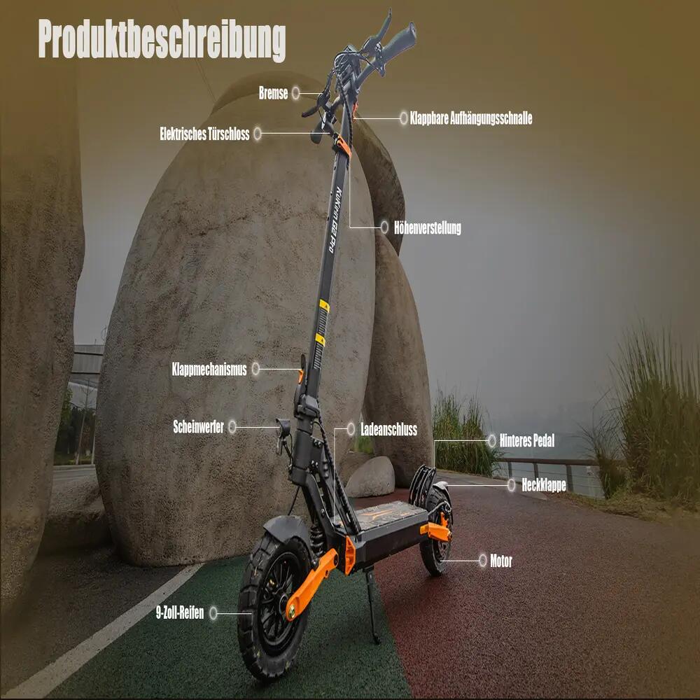 KuKirin G2 Pro ABE Opvouwbare Elektrische Scooter voor Volwassenen 10/15