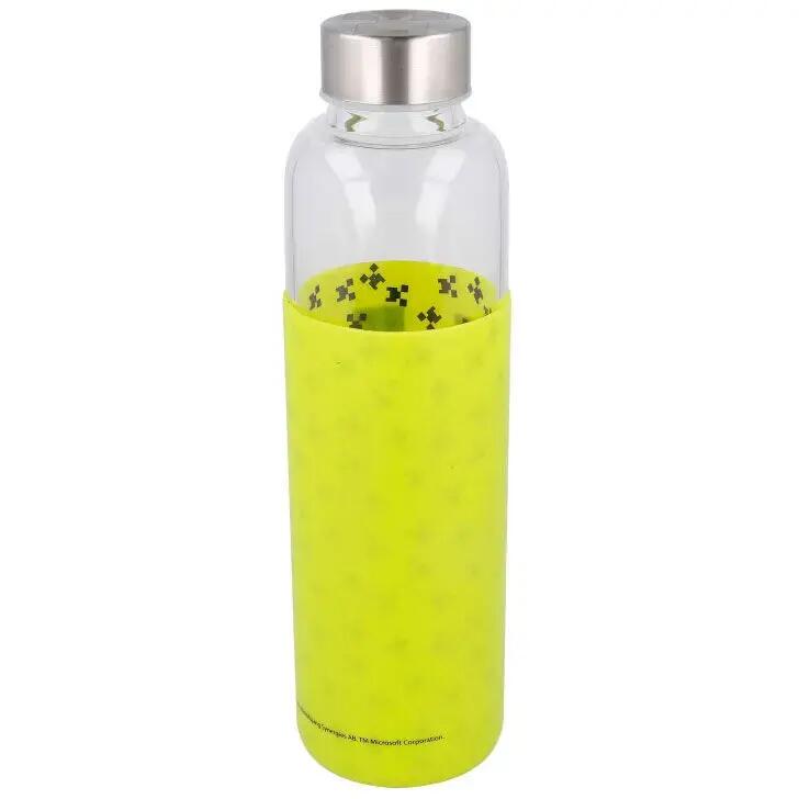 Bouteille en verre avec couvercle en silicone Educa Borras Minecraft 2/3