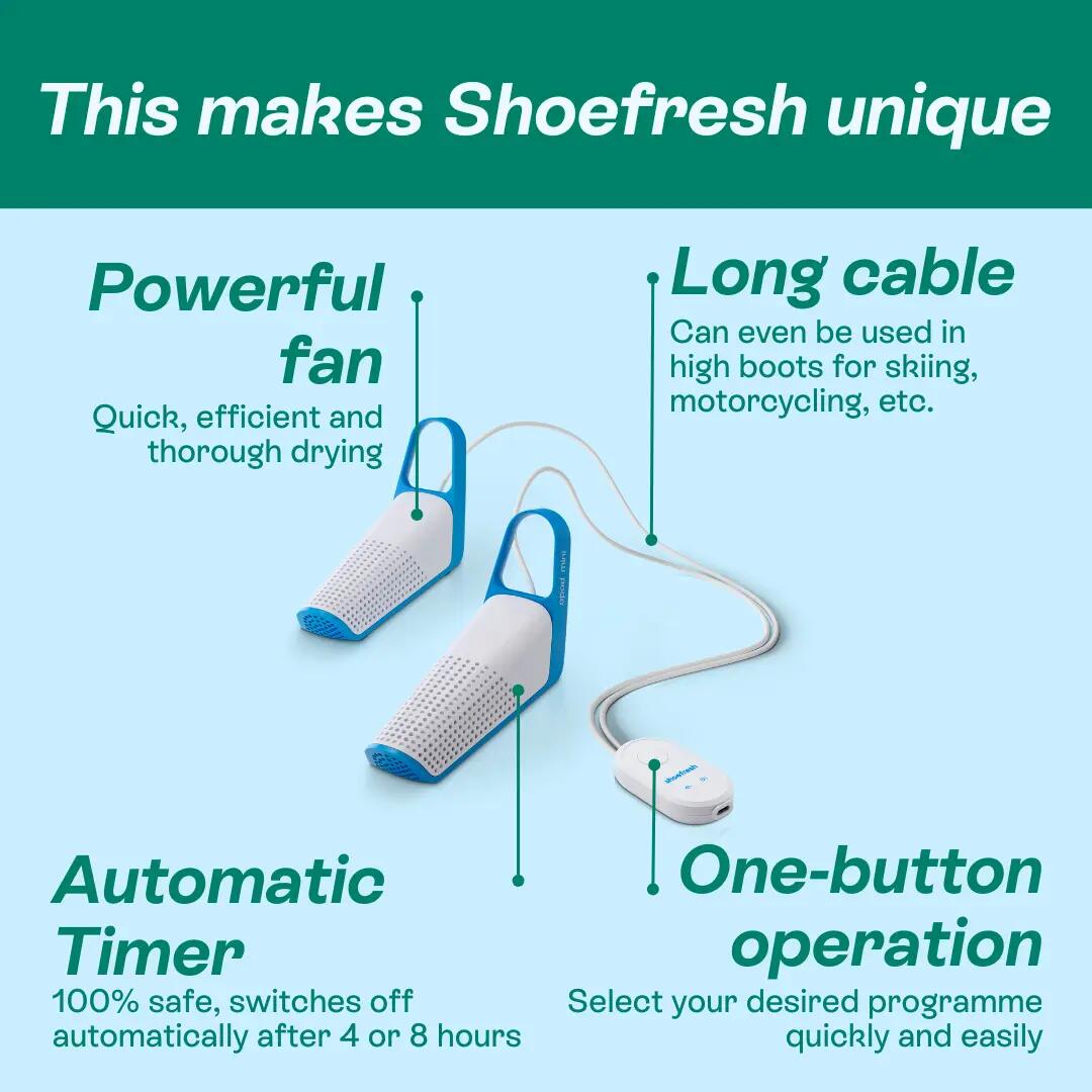 Shoefresh Opod Mini Schuhtrockner & Schuherfrischer 8/10