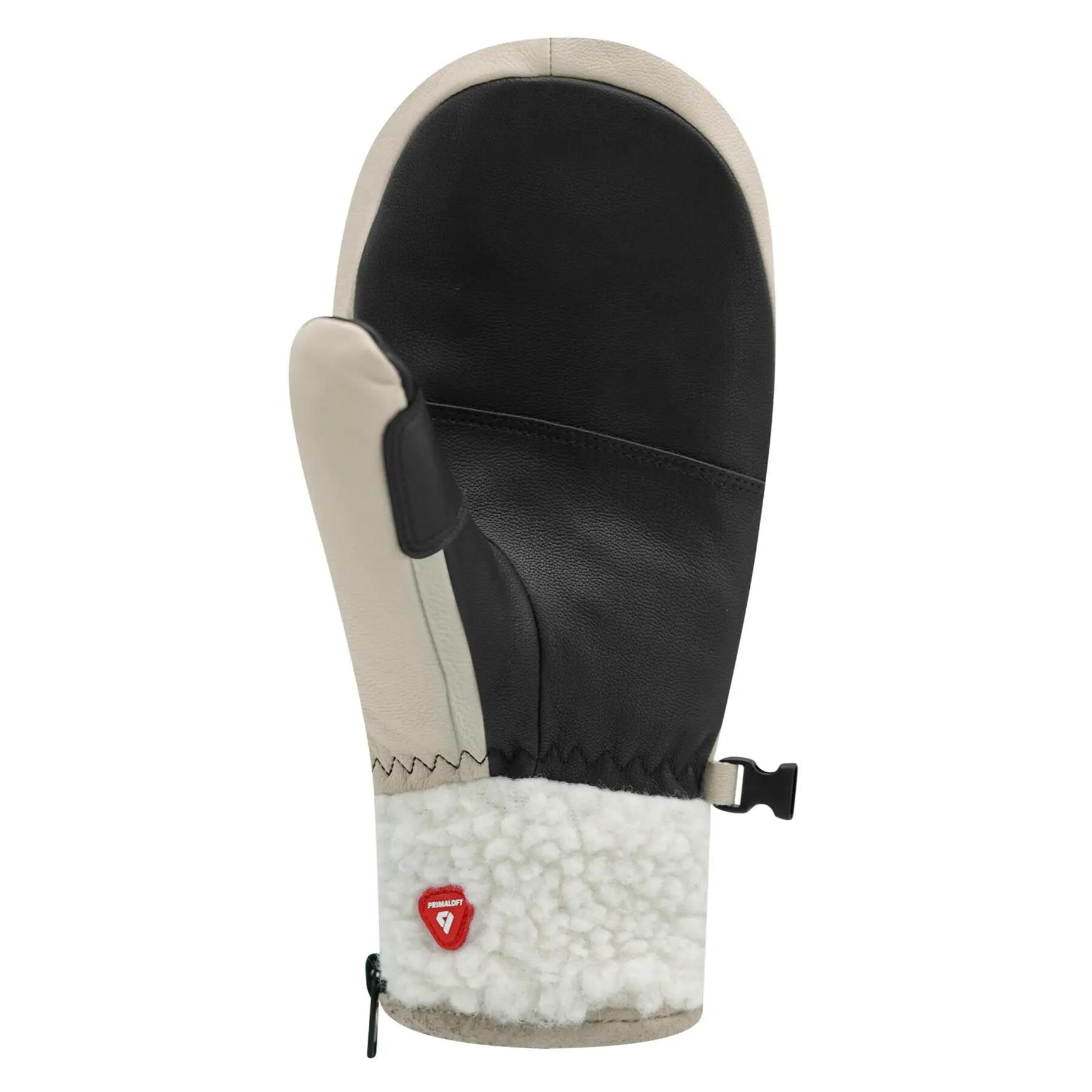 Moufles 90 Leather Mitt 2 Blanc cassé 3/4