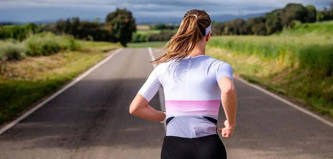 Compressport Stream paars triatlonpak voor dames 5/5