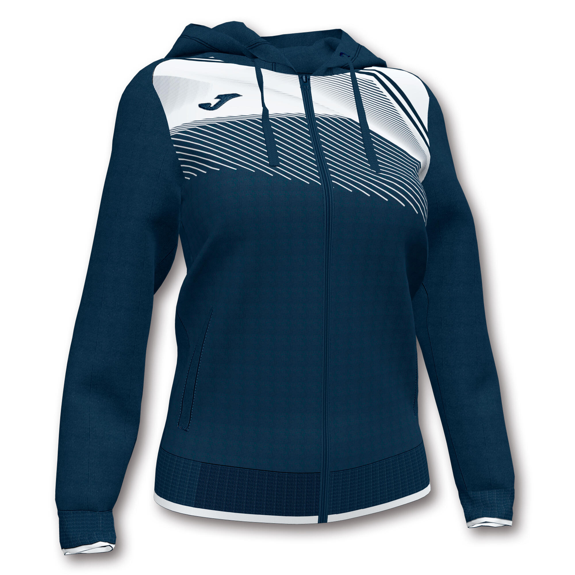 Casaco com capuz futebol criança joma supernova ii azul marinho