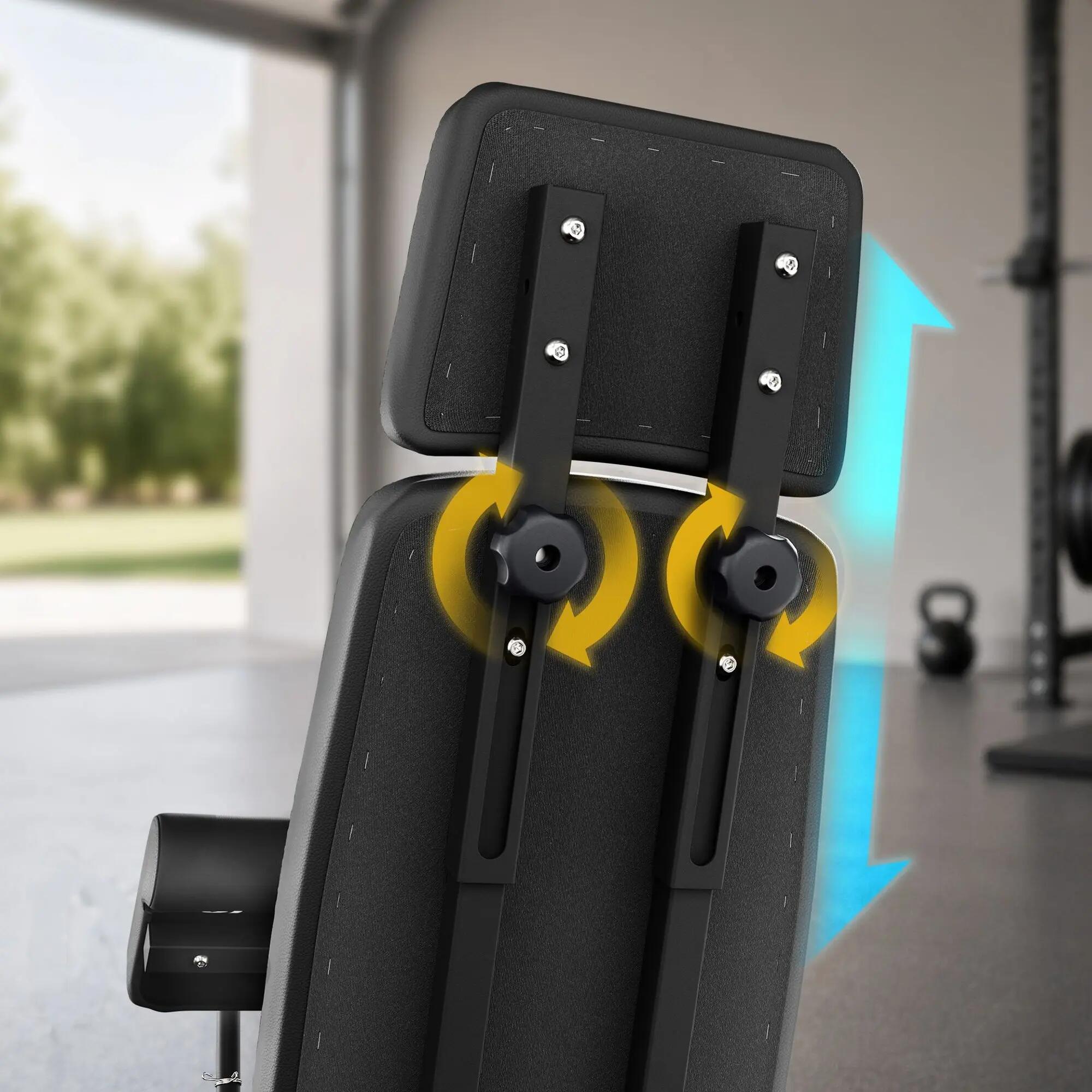 Hantelbank Trex Sport TX-300B mit Curlpult, Beinpresse und Expandern 7/7