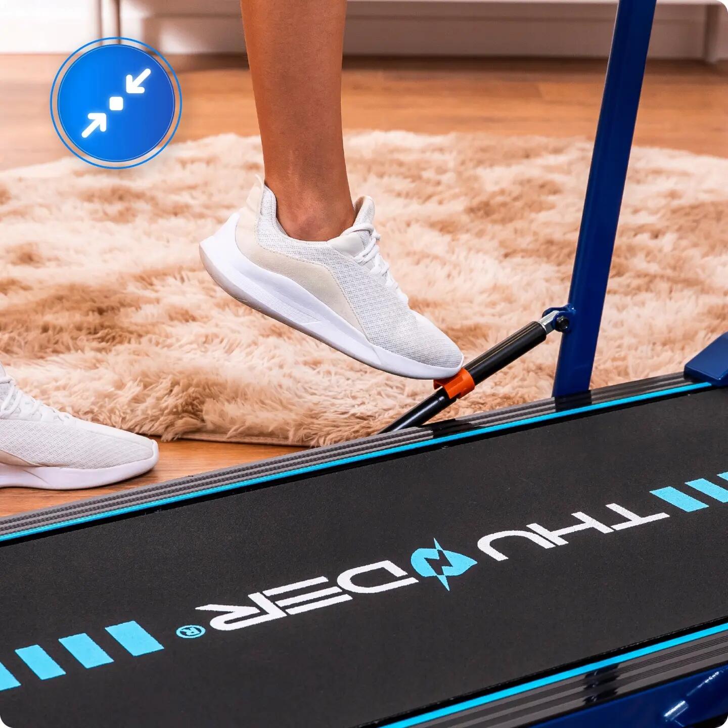 Cinta de correr eléctrica doméstica 2 en 1 THUNDER VIVA-BLUE 8 km/h Fitshow 7/11