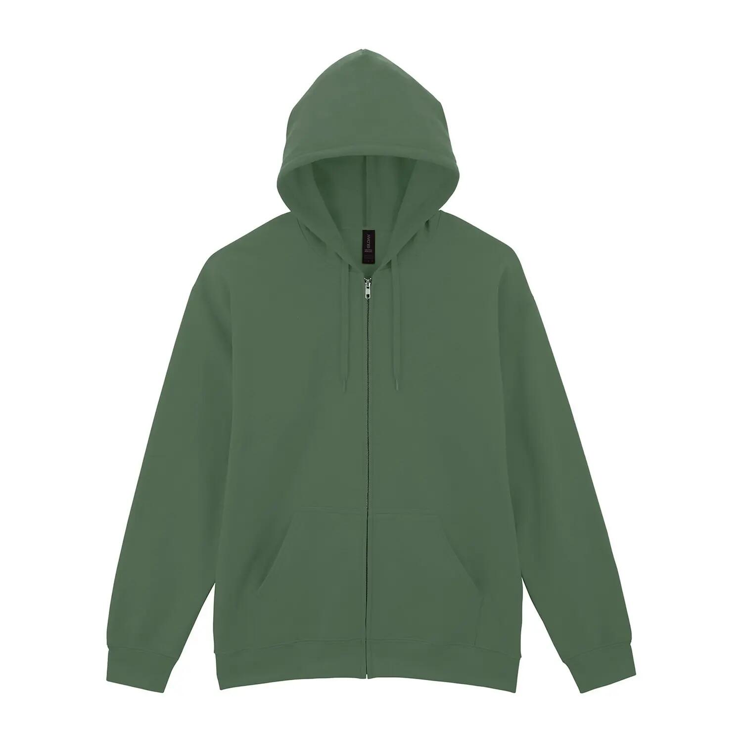 Gildan Mens Softstyle Fleece Midweight Full Zip Hoodie