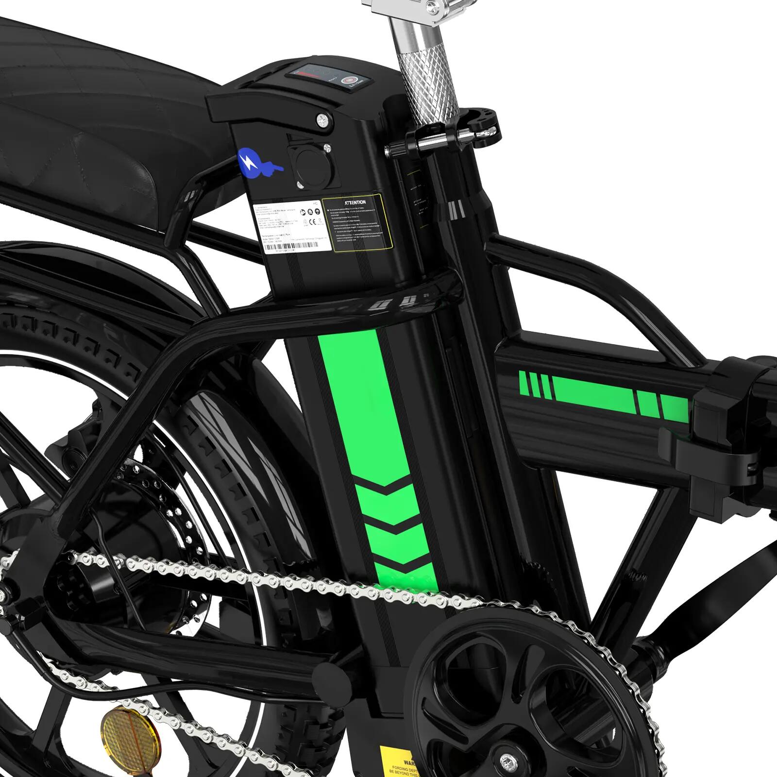 Bicicleta eléctrica plegable 16", batería 432Wh BK5S 7/7
