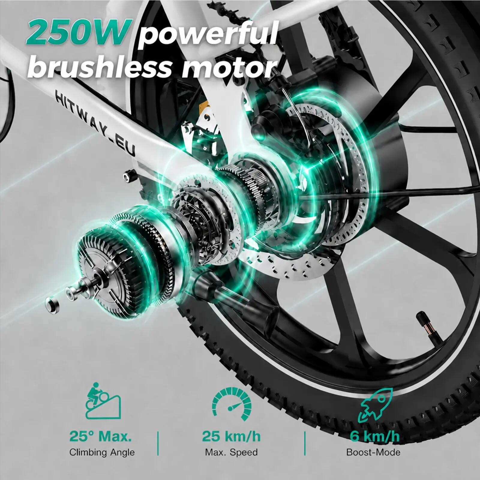 Opvouwbare elektrische fiets 16", 468Wh accu BK5SL 6/7