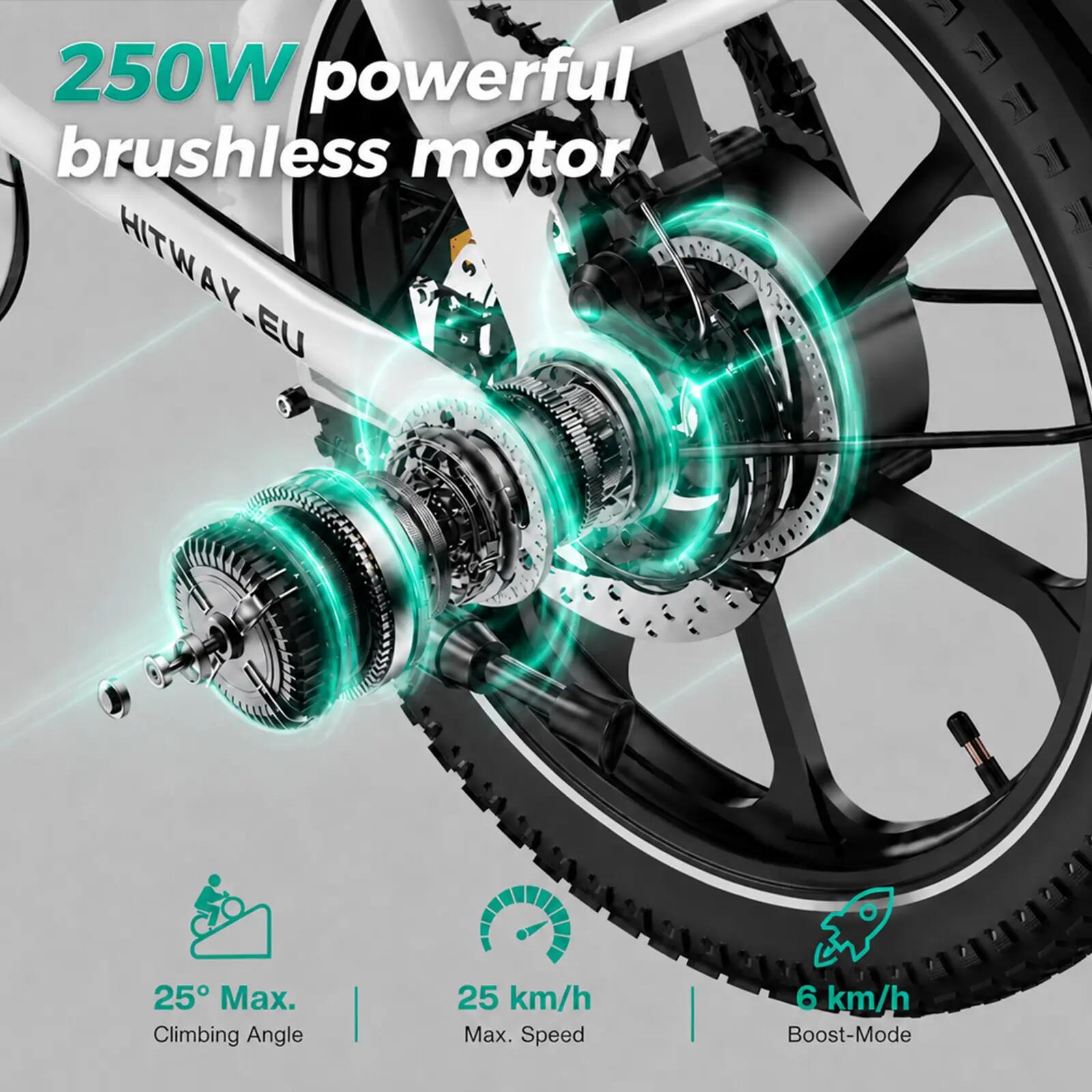 Opvouwbare elektrische fiets 16", 468Wh accu BK5SL 6/7
