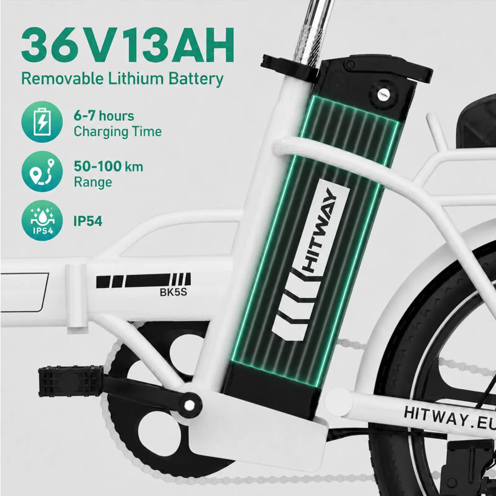 Opvouwbare elektrische fiets 16", 468Wh accu BK5SL 3/7