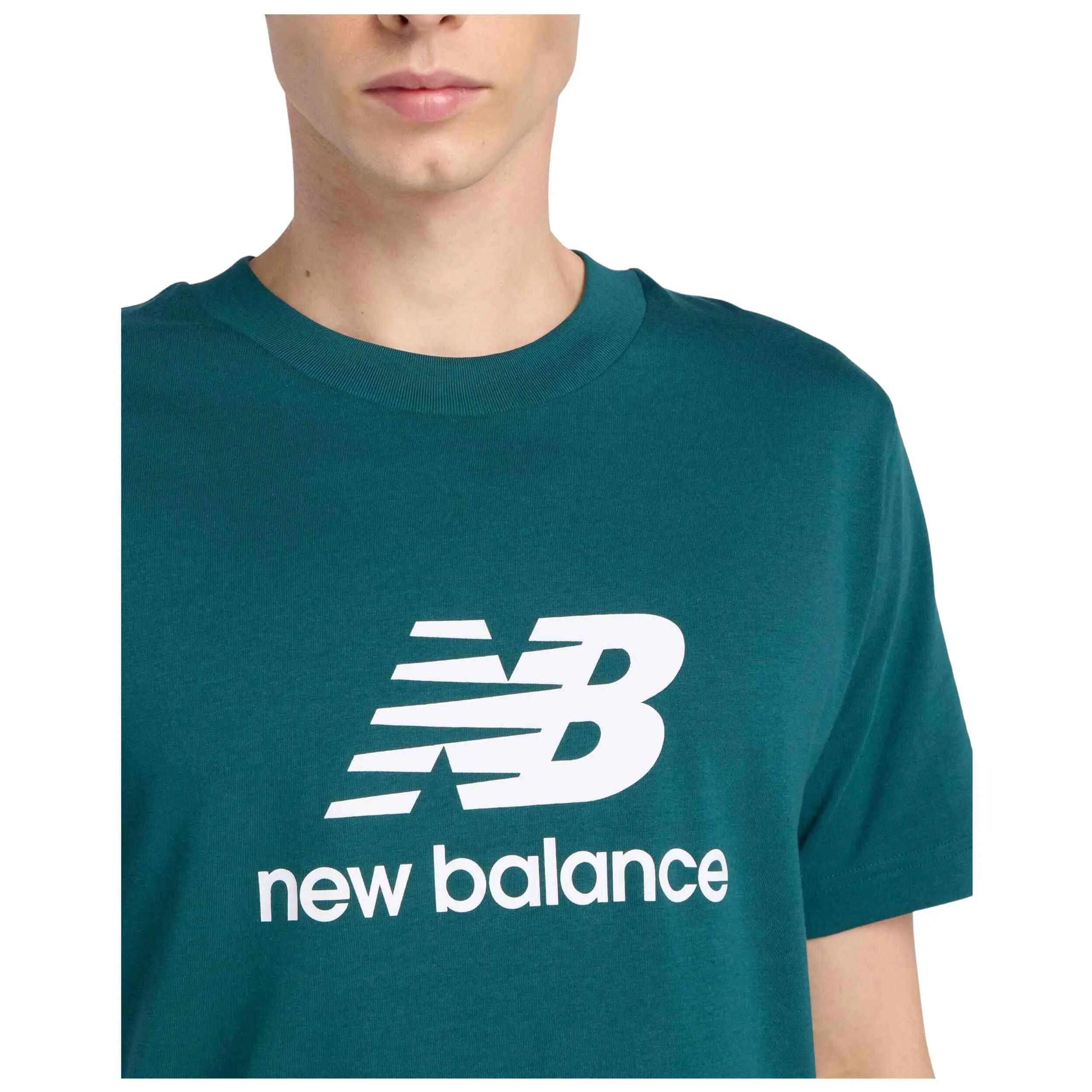 T-shirt New balance modèle Camiseta New Balance Stacked Logo manga pour unisexe 3/7