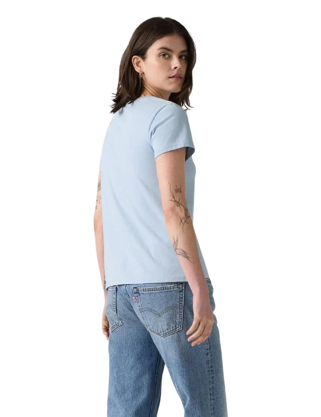 T-shirt für Damen Levis Perfect Blau. 3/6