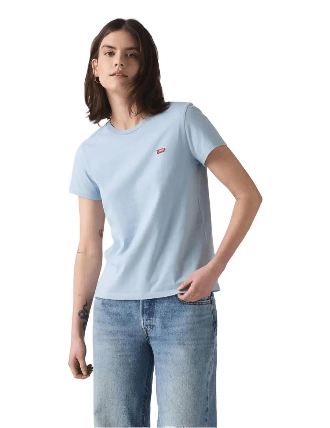 T-shirt für Damen Levis Perfect Blau. 2/6