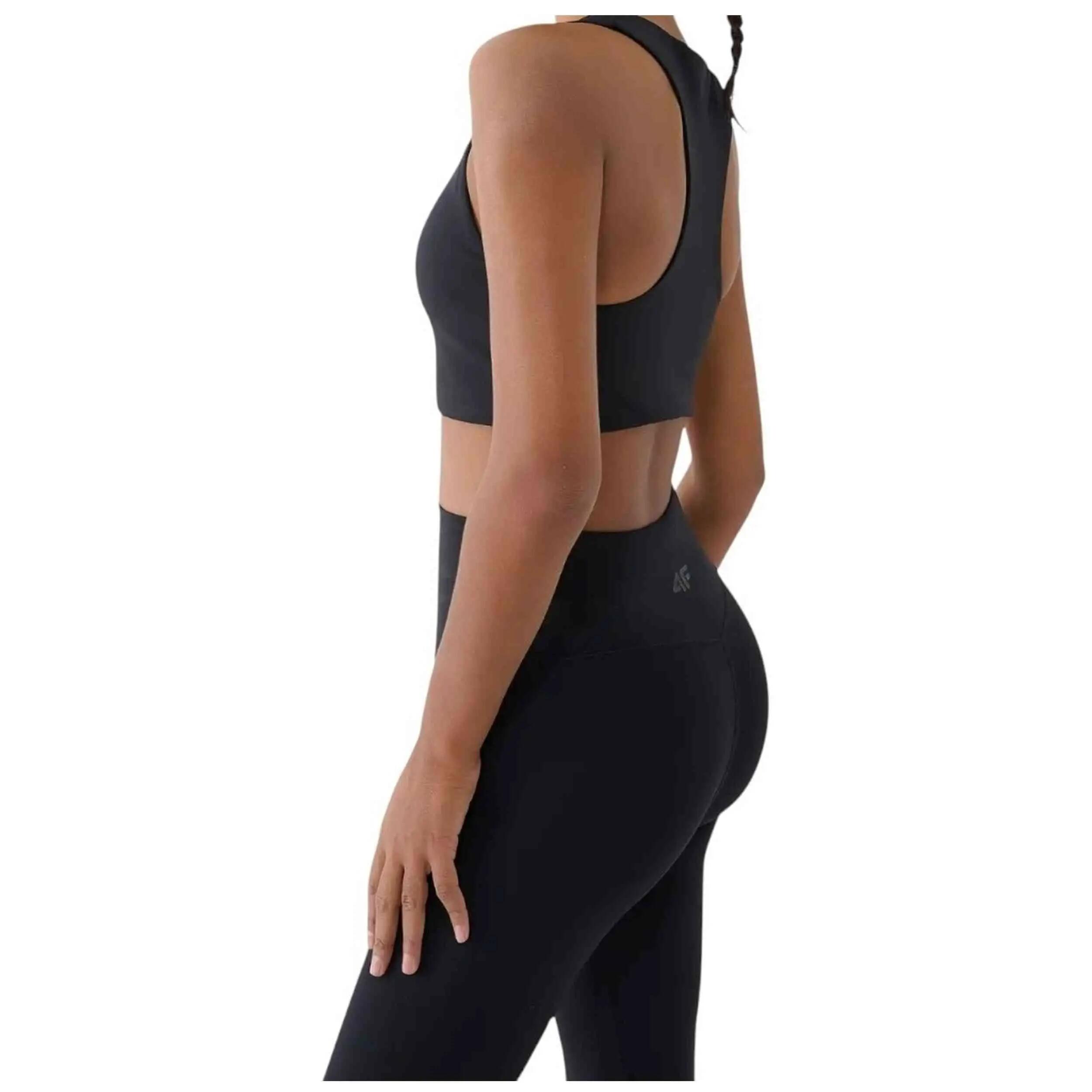 Leggings femininos 4F FNK - corte slim e cintura alta 3/5