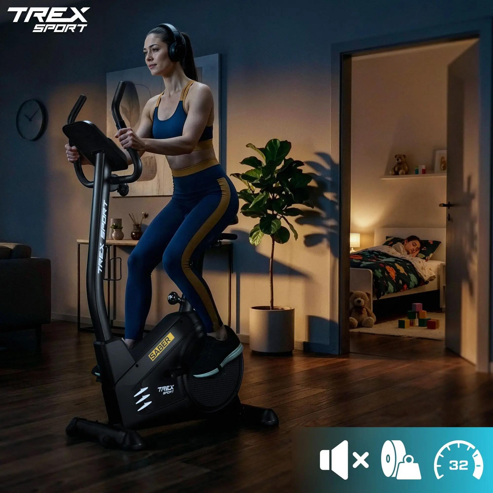 Bike indoor cycling Trex Sport SABER TX-750EB elettromagnetica 4/7