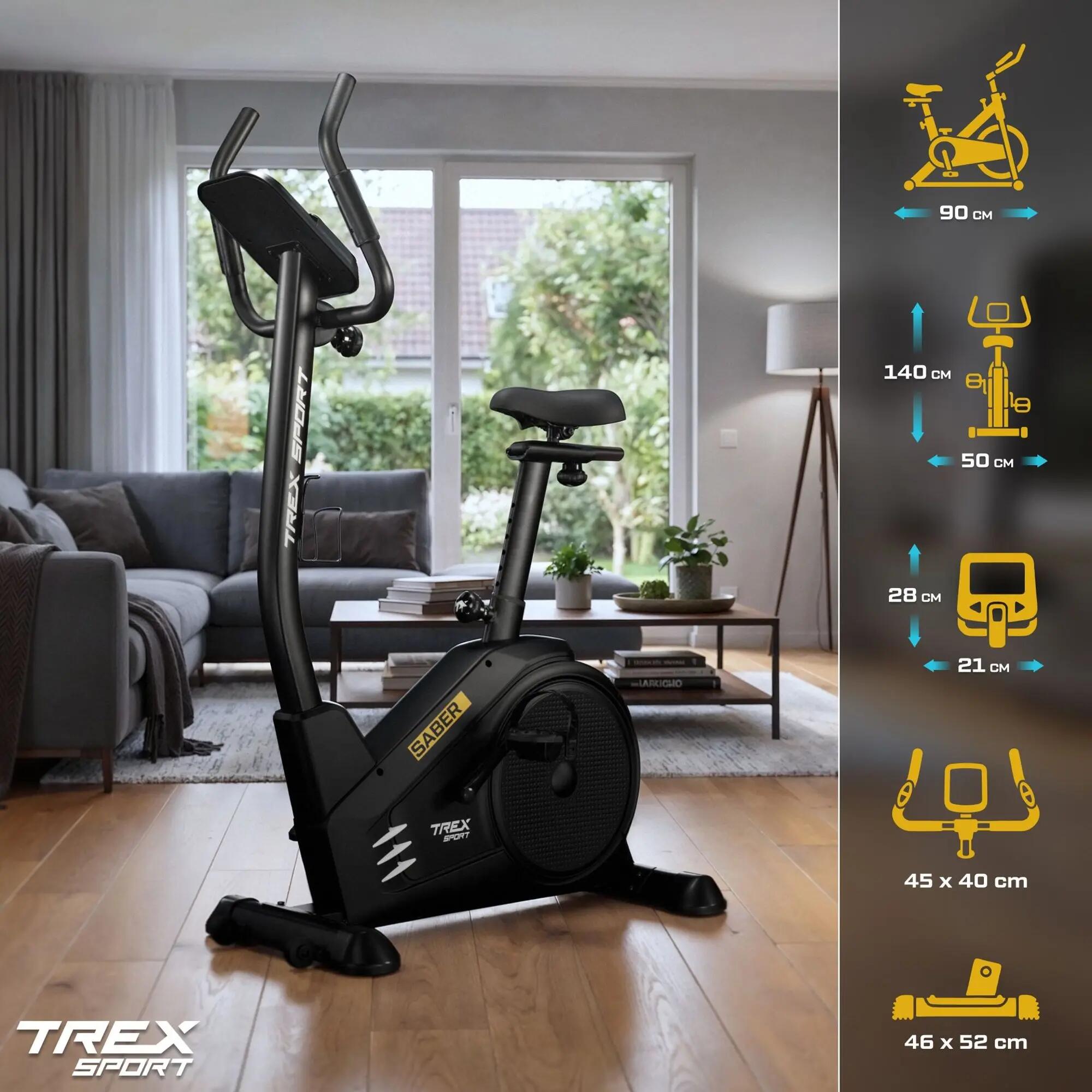 Bike indoor cycling Trex Sport SABER TX-750EB elettromagnetica 3/7