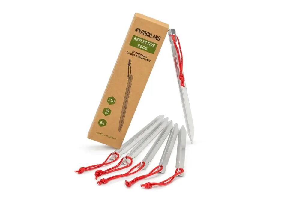 Śledzie do namiotu Rockland Reflective Pegs 6 pcs set 3/5