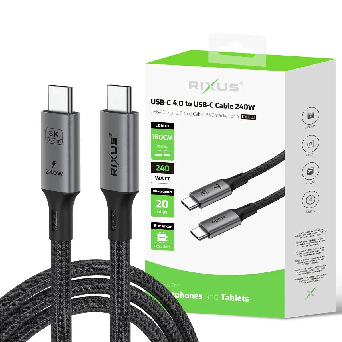 140W Adapter + 240W USB-C Kabel 180CM 13/13