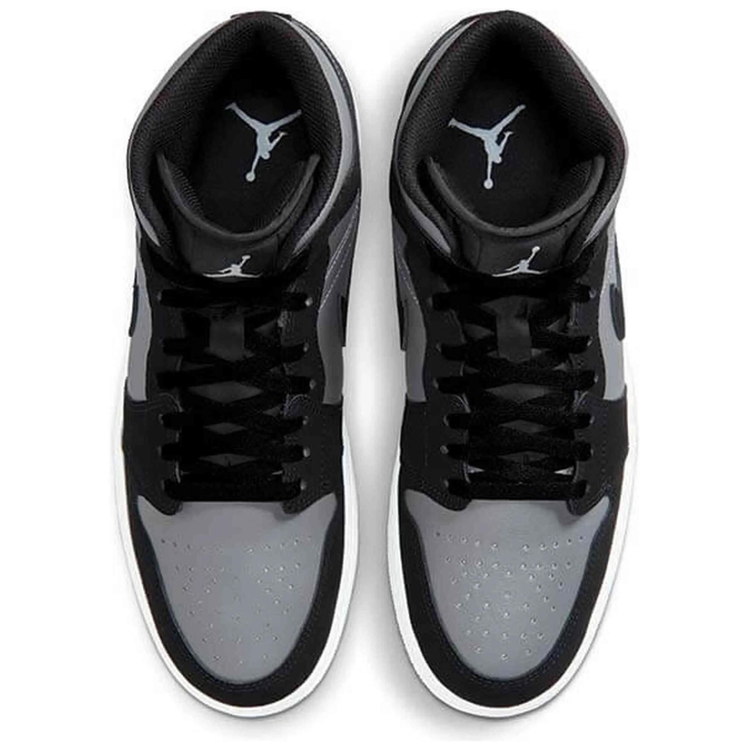 Sapatilhas Jordan modelo Air Jordan 1 Mid "Black" para homem 5/5