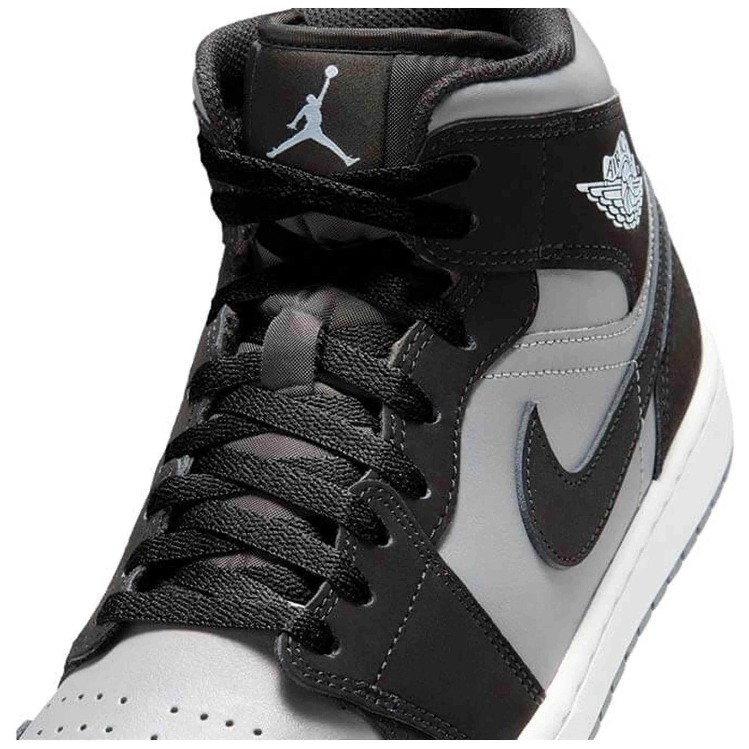 Sapatilhas Jordan modelo Air Jordan 1 Mid "Black" para homem 2/5