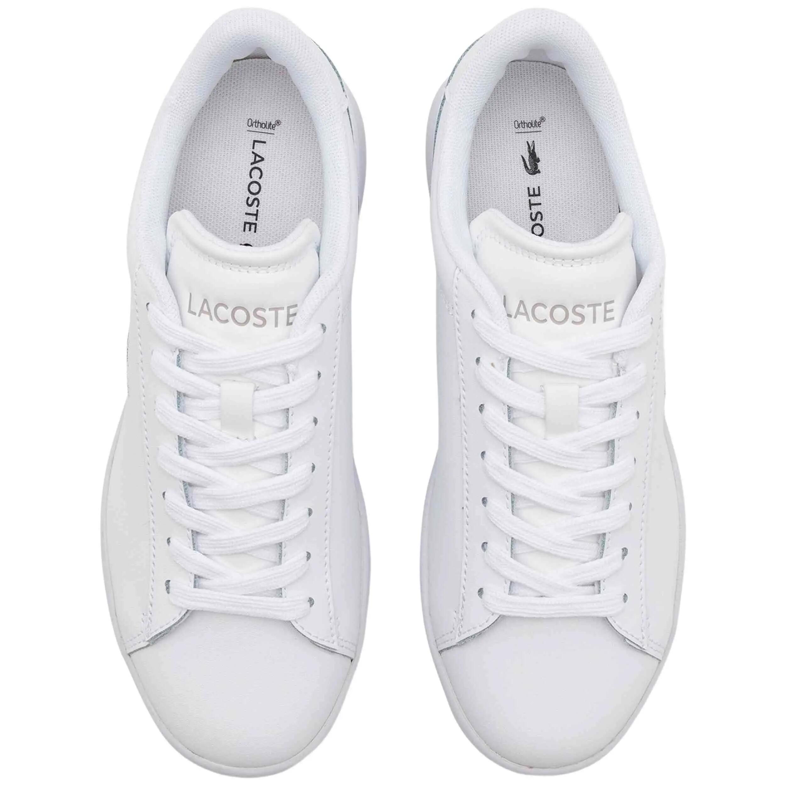 Dames Carnaby Leren Platte Trainers (Wit) 5/5