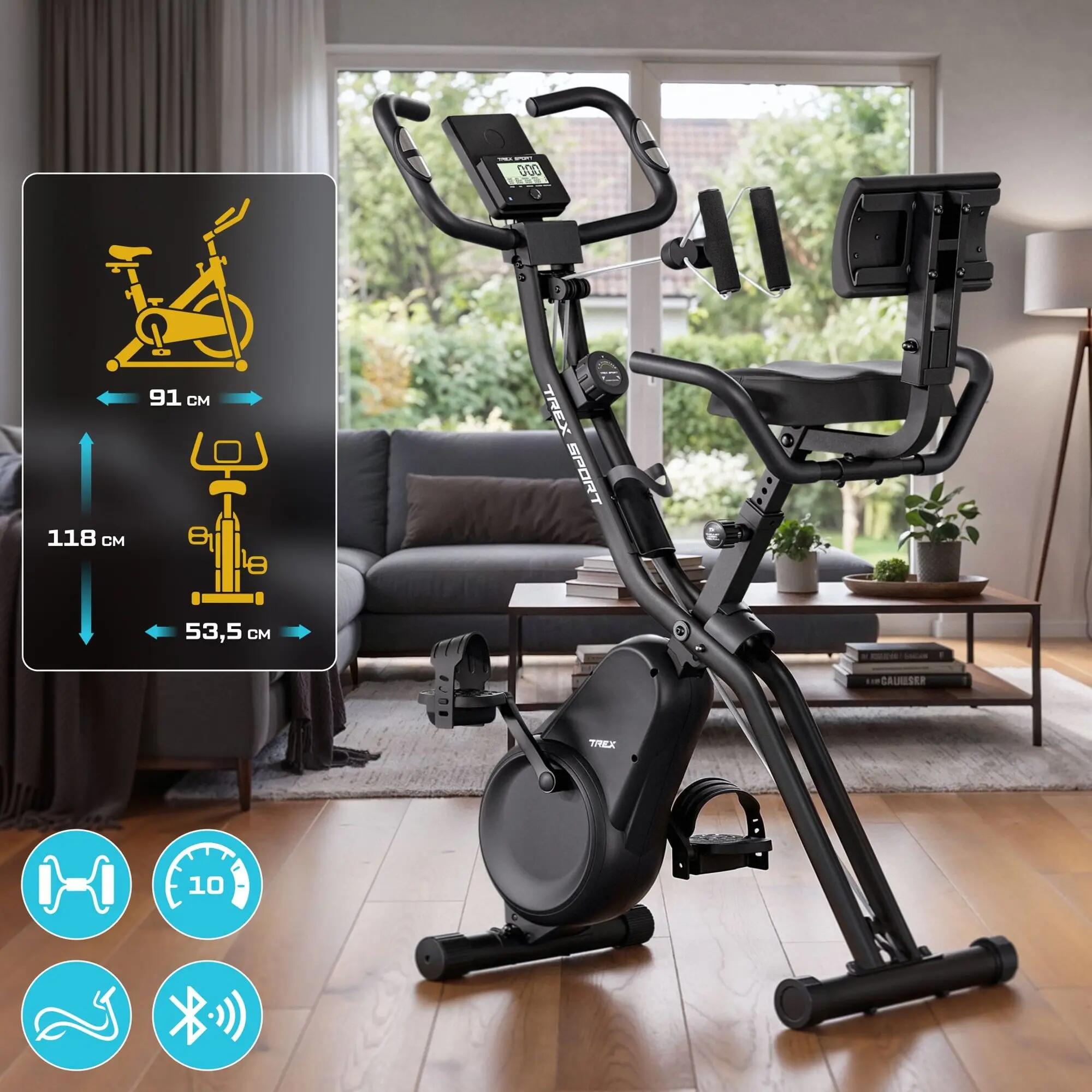 Hometrainer Trex Sport TX-390XB TRIBER magnetisch Bluetooth 2/7