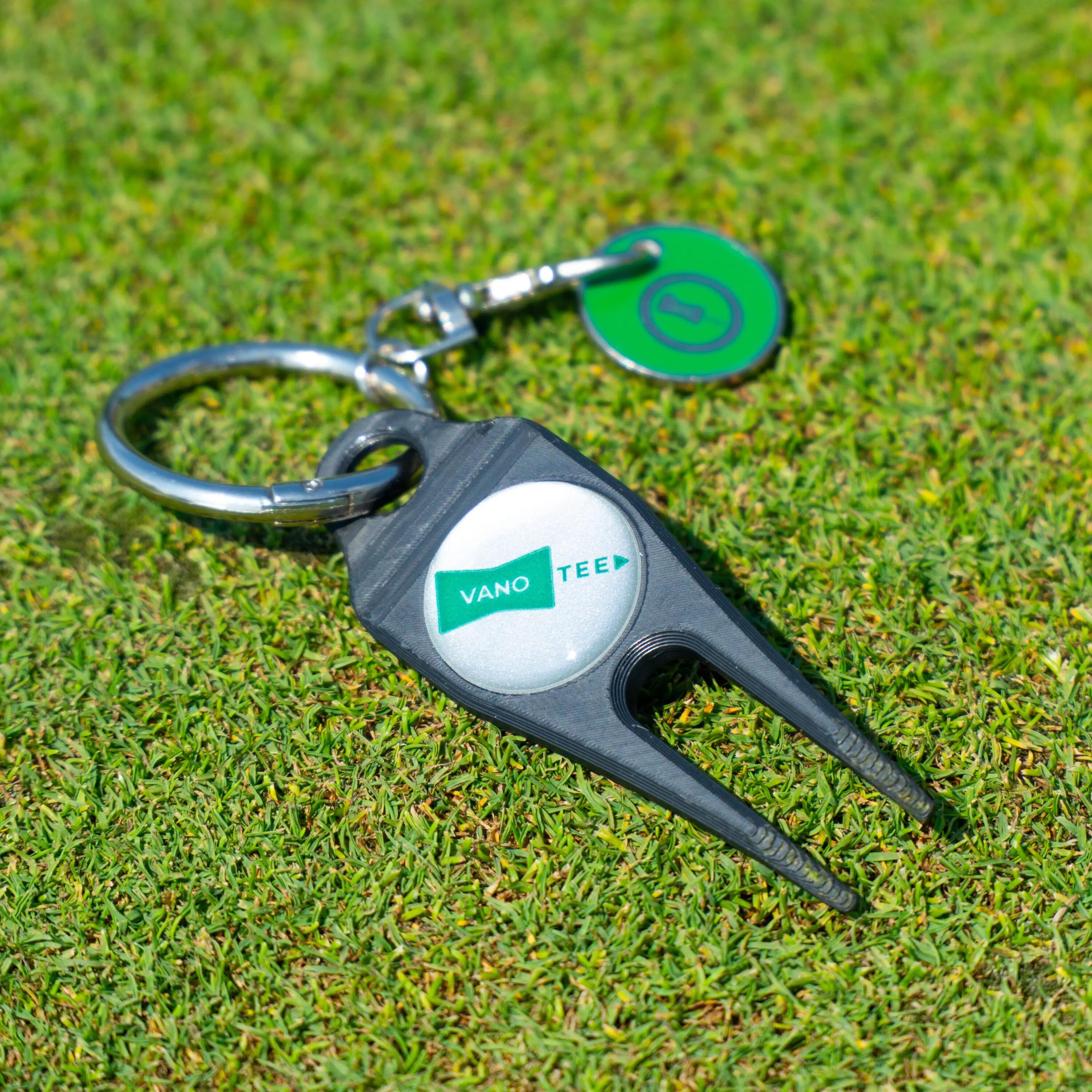 Kit green - golf - outil de réparation et marqueur - noir 6/6