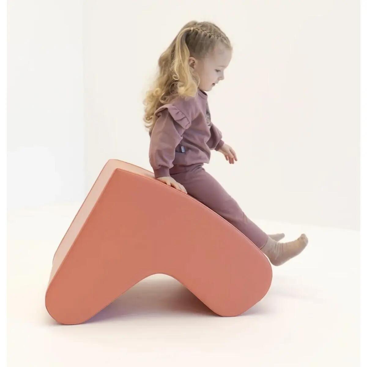 Chaise à bascule - Rose saumon 3/3