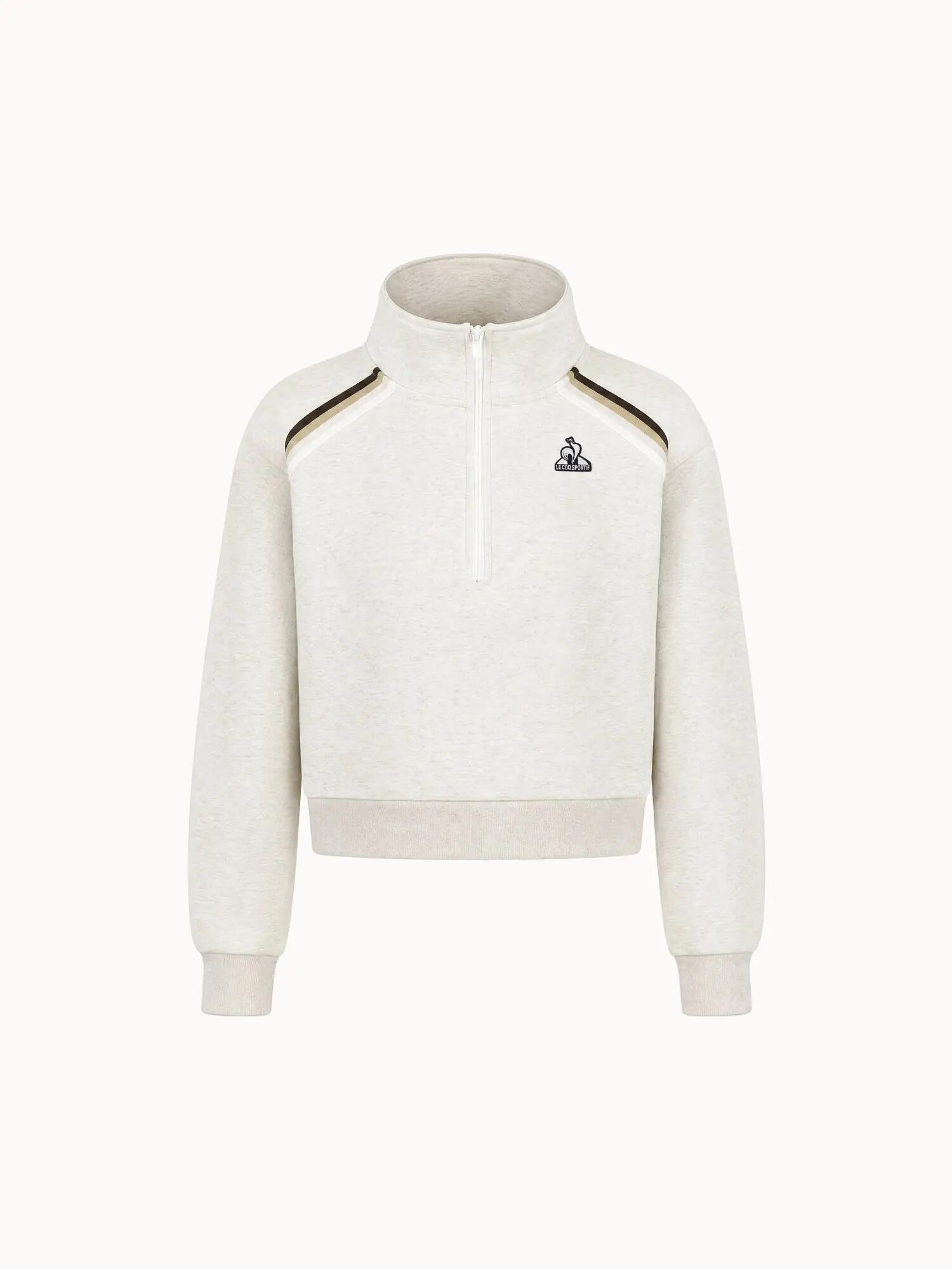 Felpa con cerniera a metà da donna Le Coq Sportif Heritage 2/5