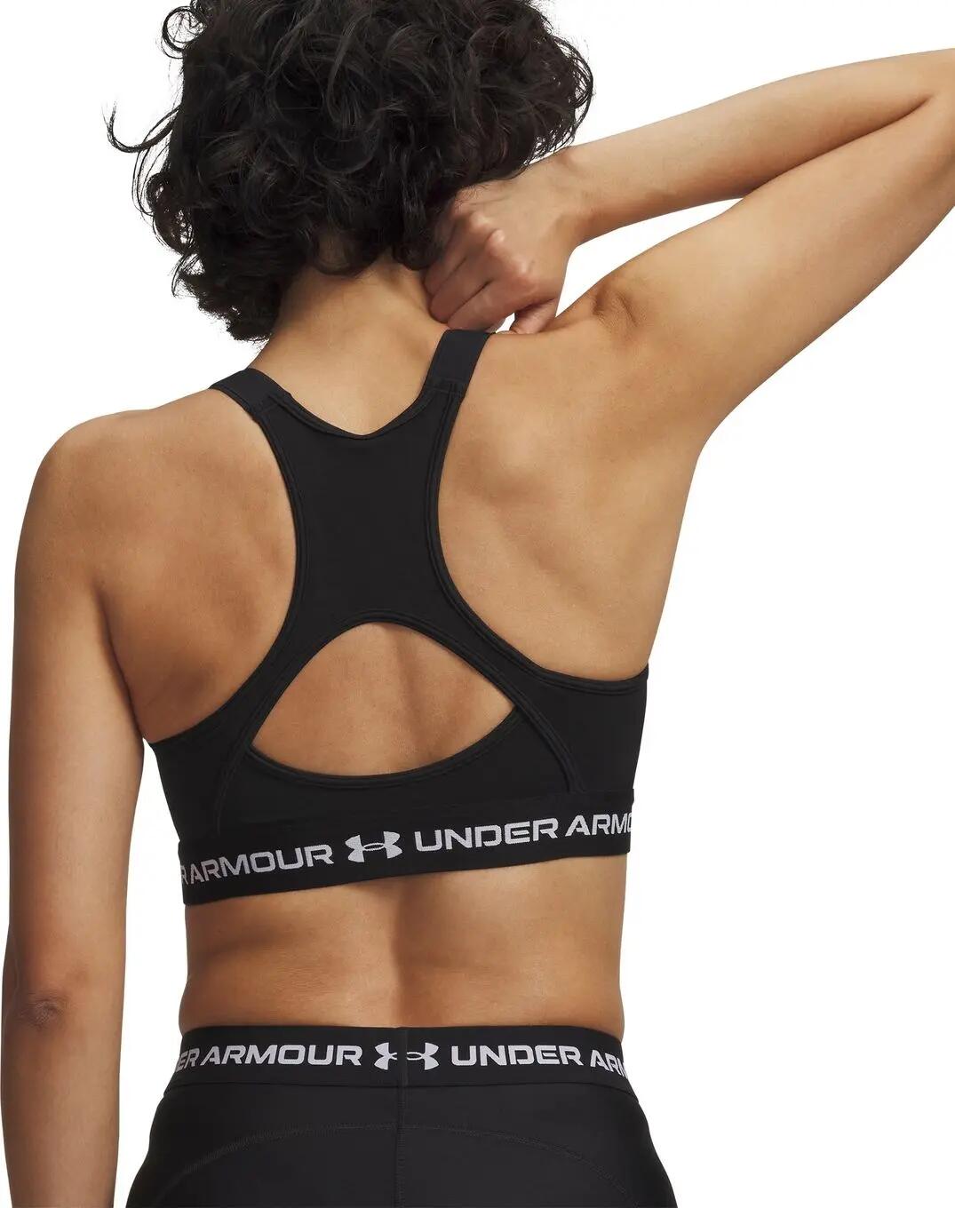 Under Armour HeatGear High Sport-BH für Damen, schwarz 2/5