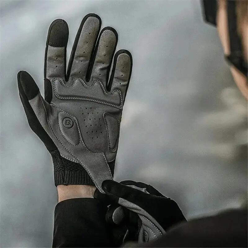 Par de guantes ciclismo hombre dedo completo 6/7