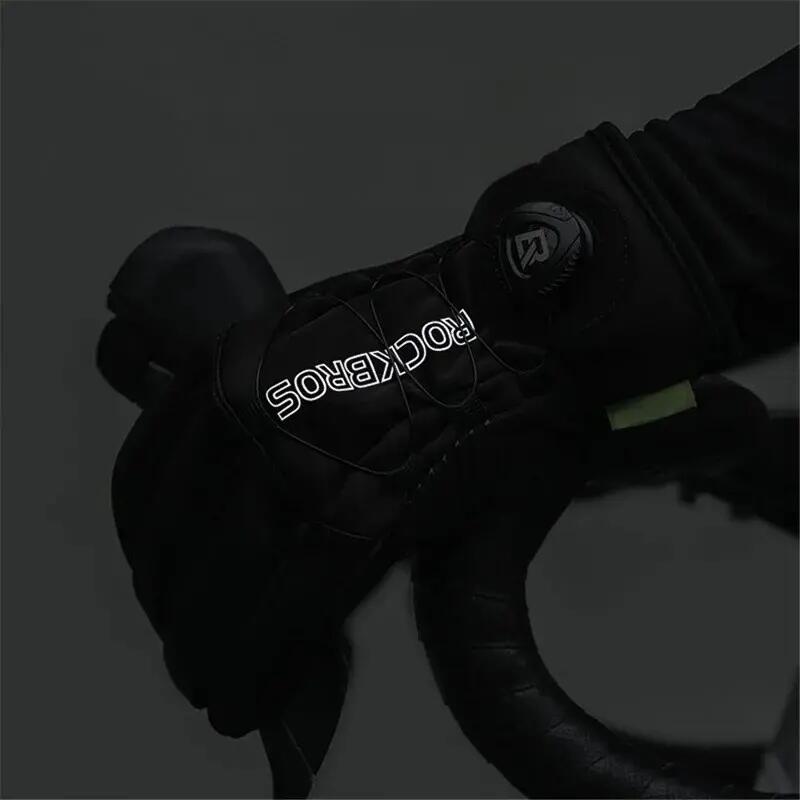 Coppia guanti ciclismo tattili riflettenti 6/7