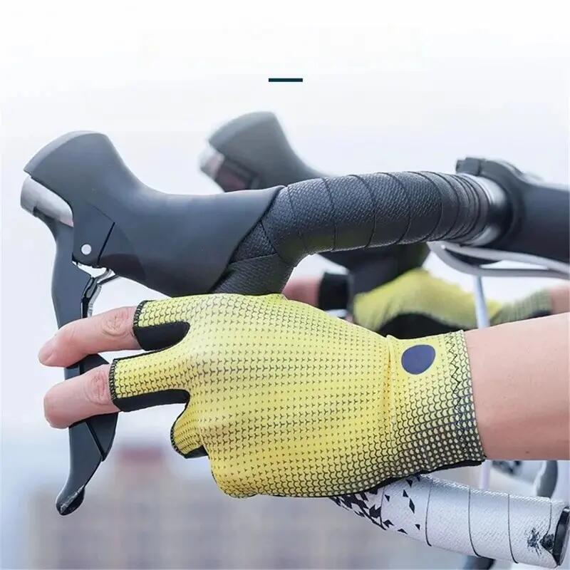 Paar Handschuhe Fahrrad halbfinger Unisex rutschfest 4/7