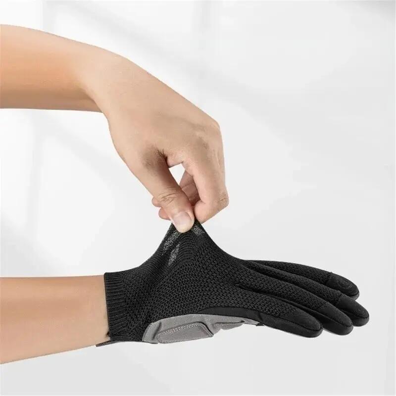Par de guantes ciclismo hombre dedo completo 4/7