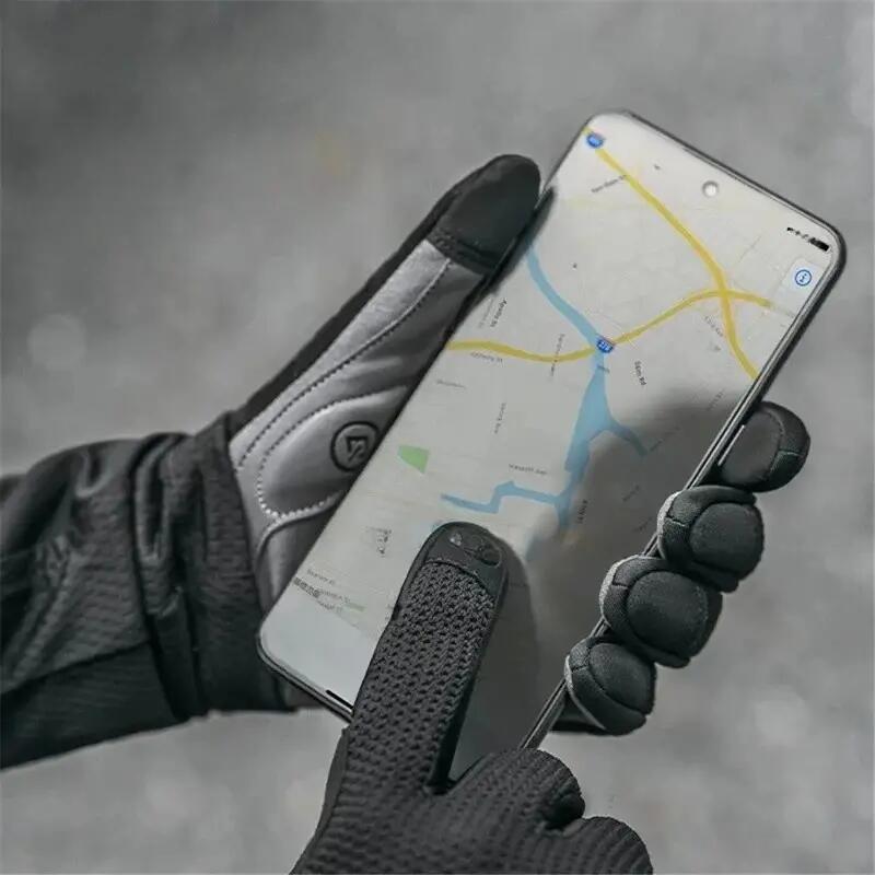Par de guantes ciclismo hombre dedo completo 3/7