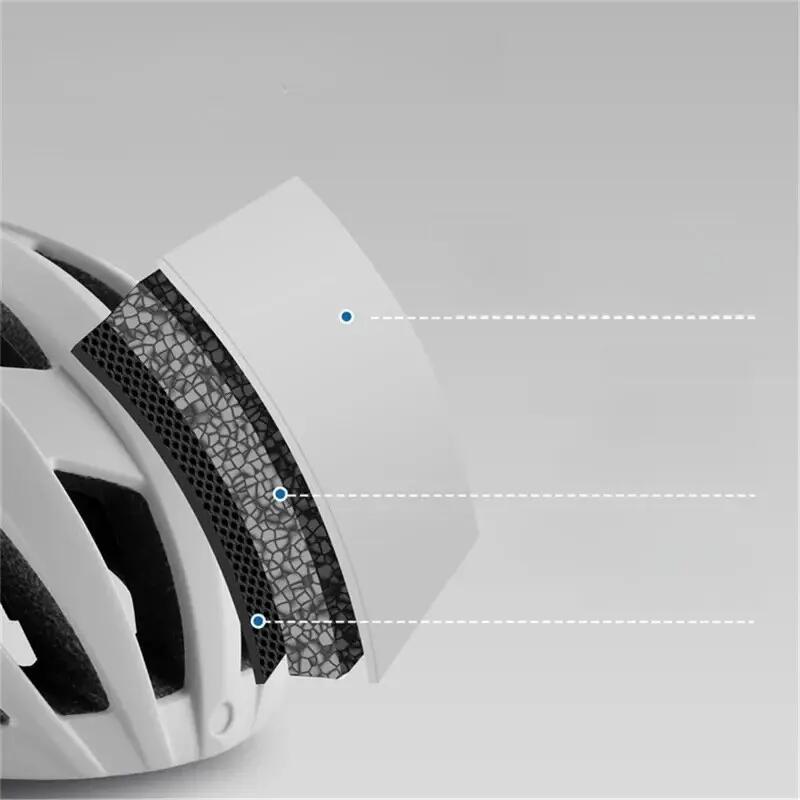 Kask z odpinanymi soczewkami fotochromatycznymi i tylnym światłem 5/7
