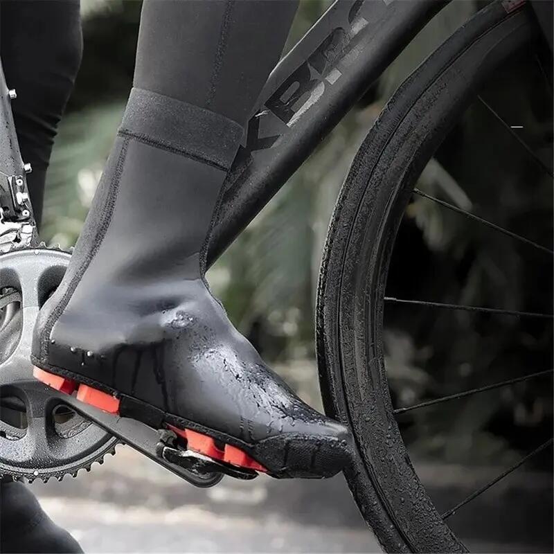 Paar Schuhüberzüge Fahrrad warm winddicht 2/7