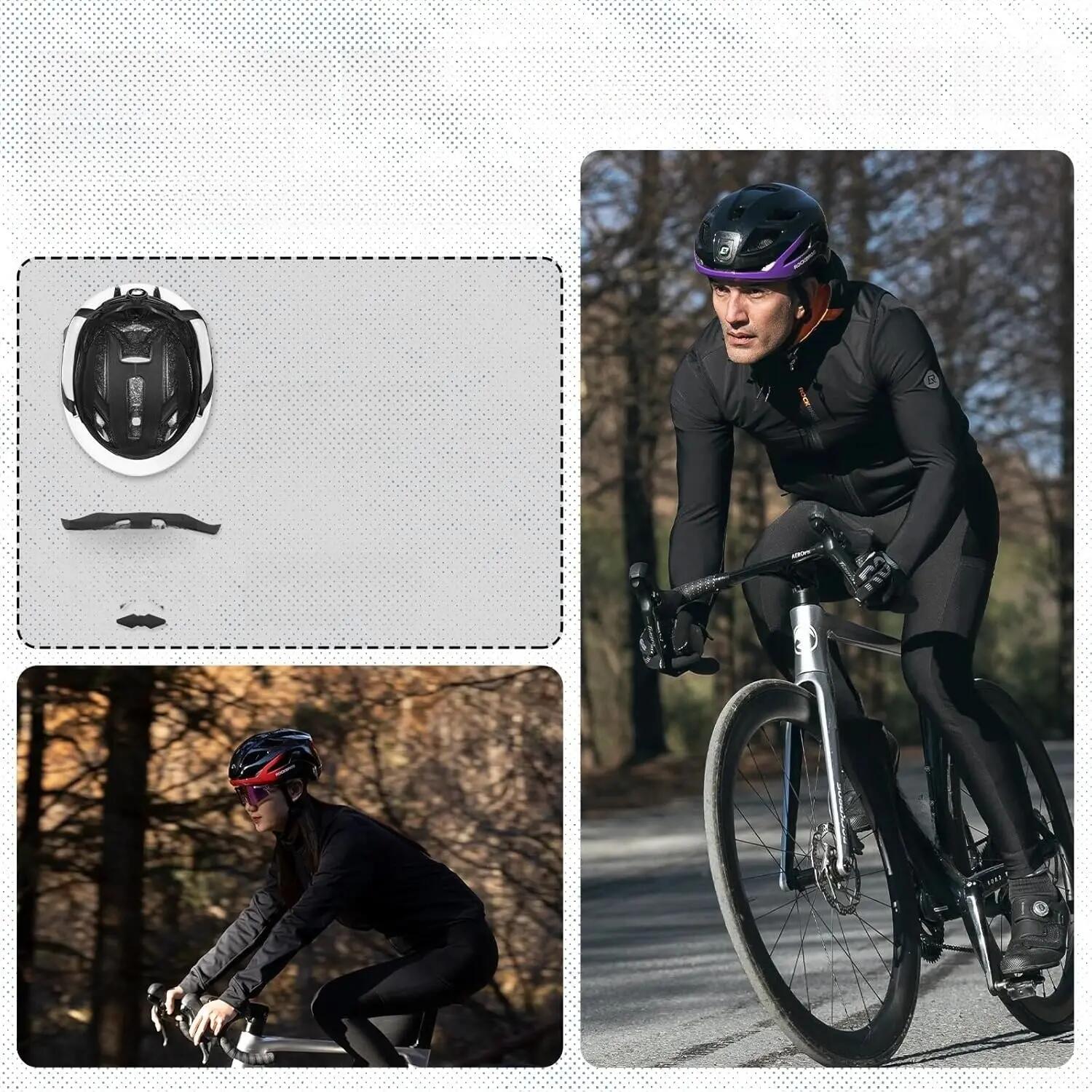 Helmet bike LED rechargeable adjustable 4/6