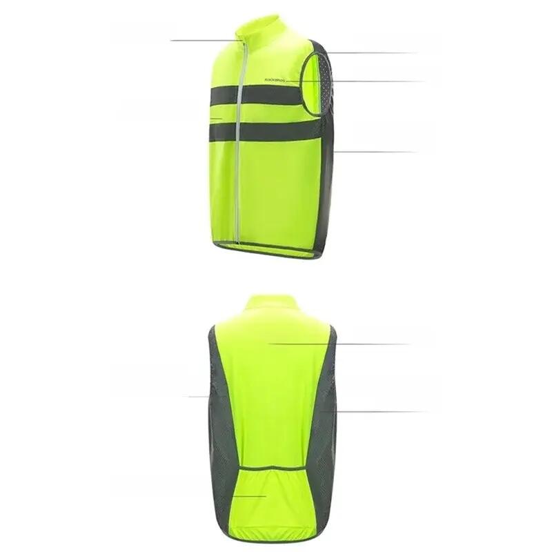 Chaleco reflectante poliéster chaqueta seguridad nocturna 6/7
