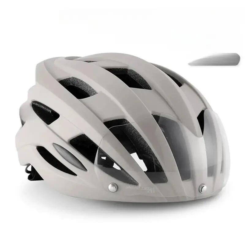 Kask z odpinanymi soczewkami fotochromatycznymi i tylnym światłem 2/7