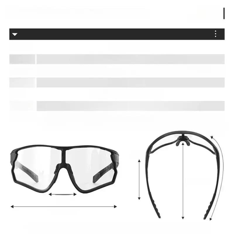 Brille Fahrrad photochromatisch winddicht 7/7
