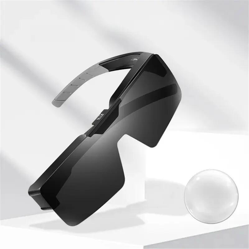 Óculos de sol com lentes claras anti-vento para homem e mulher 4/7